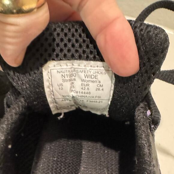 Nautilus  $95 Women's Stratus Slip Resisting Work Shoes Composite Toe Size 10W - Picture 5 of 9